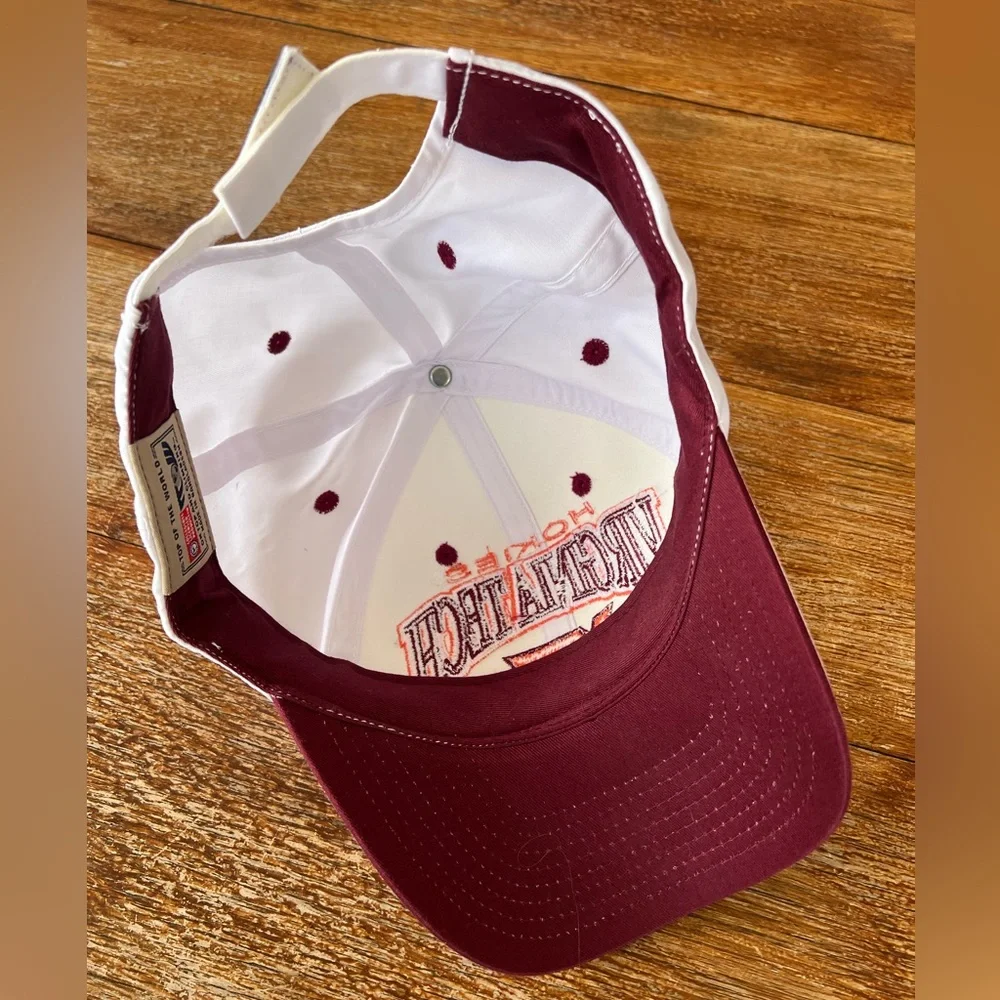 EUC Virginia Tech Hokies White Baseball Cap Hat